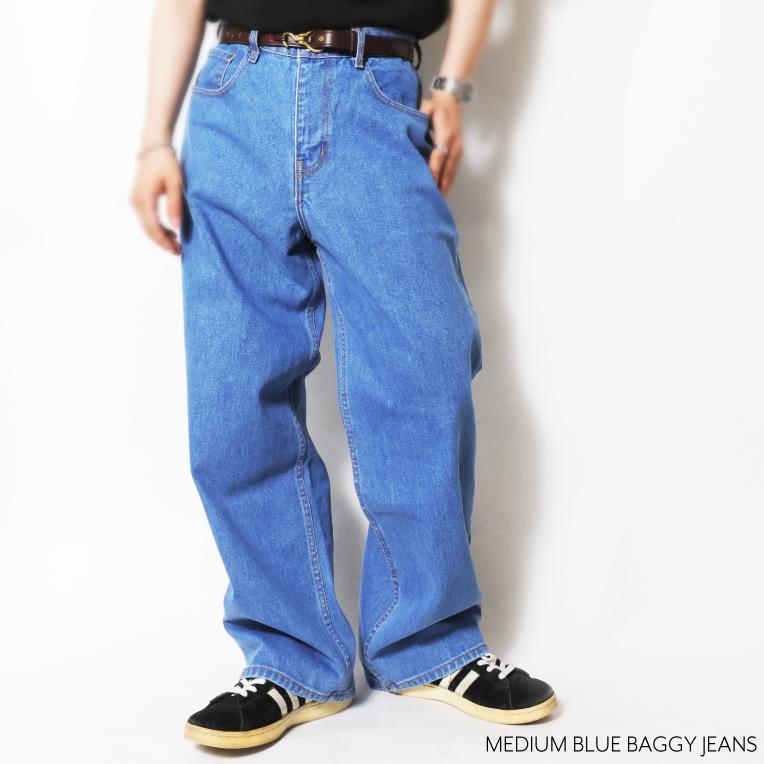【並行輸入品】NEO BLUE / ネオブルー NEO244 MEDIUM BLUE BAGGY JEANS  / ミディアムブルーバギージーンズ -全1色- |  | 02
