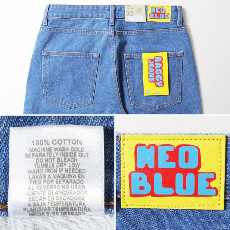 【並行輸入品】NEO BLUE / ネオブルー NEO244 MEDIUM BLUE BAGGY JEANS  / ミディアムブルーバギージーンズ -全1色- |  | 06