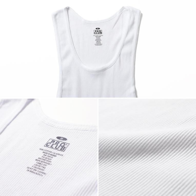 【並行輸入品】PRO CLUB/プロクラブ  P-112 PRO CLUB PREMIUM RINGSPUN COTTON RIBBED A-SHIRT / プレミアム リングスパン リブ タンクトップ -全2色- |  | 06