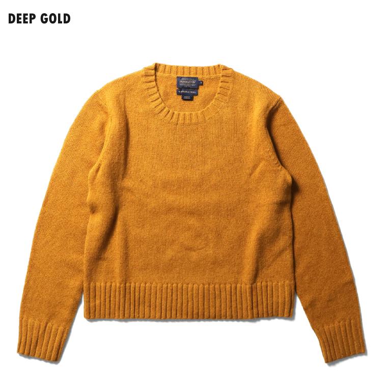 PENDLETON ペンドルトン PEN2431 WOMEN'S HERITAGE SHETLAND RELAXED CREW PULLOVER / ウィメンズヘリテージシェットランドクルーネックセーター -全4色-
