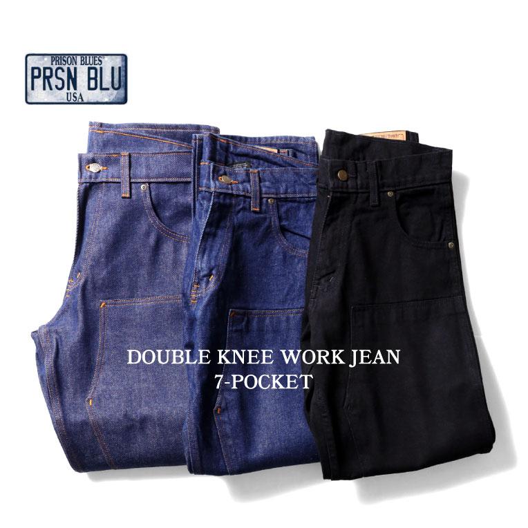 PRISON BLUES / プリズンブルース PRBS192 DOUBLE KNEE WORK JEAN 7