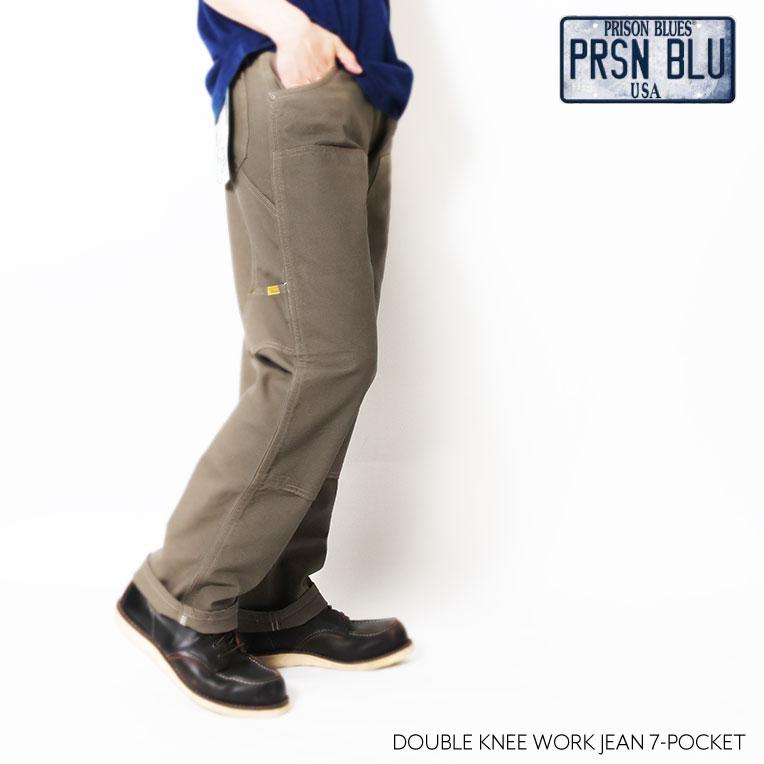 【並行輸入品】PRISON BLUES / プリズンブルース PRBS192OD DOUBLE KNEE WORK JEAN 7-POCKET / ダブルニーワークジーンズ 7ポケット -全2色- |  | 03