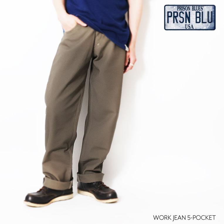 【並行輸入品】PRISON BLUES / プリズンブルース PRBS193OD WORK JEAN 5-POCKET / ワークジーンズ 5ポケット -全2色- |  | 03