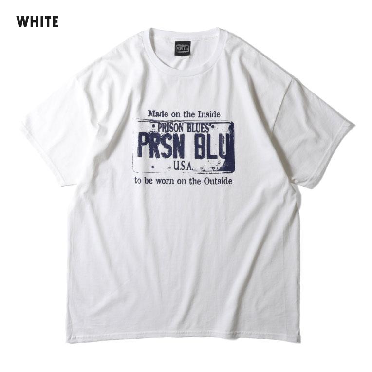 【並行輸入品】PRISON BLUES / プリズンブルース PRBS230 USA PLATE T-SHIRT / プレートロゴプリント半袖Ｔシャツ  -全5色- |  | 08