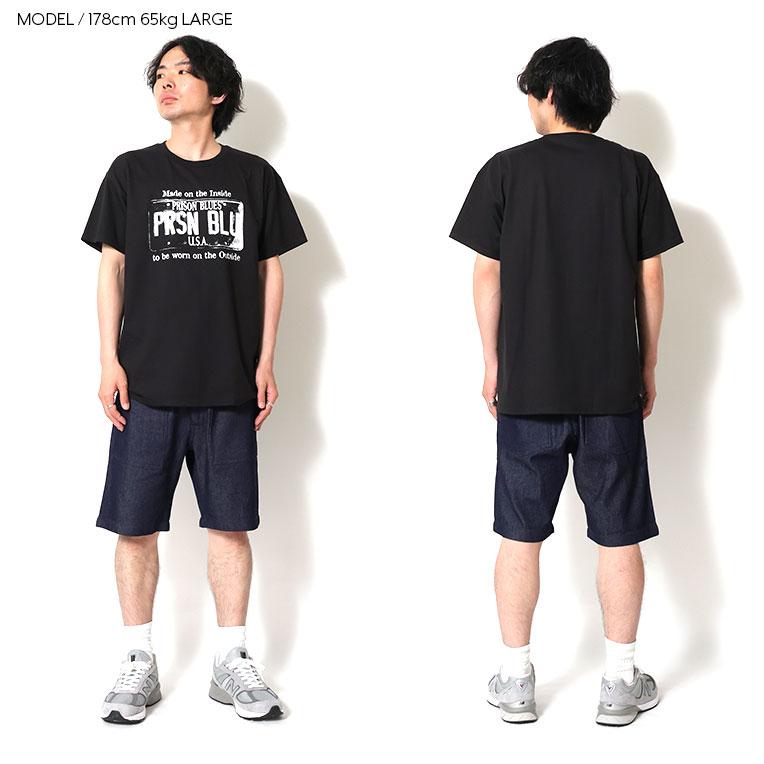 【並行輸入品】PRISON BLUES / プリズンブルース PRBS230 USA PLATE T-SHIRT / プレートロゴプリント半袖Ｔシャツ  -全5色- |  | 13