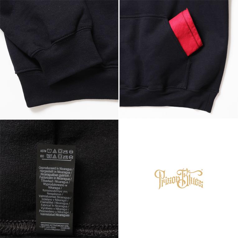 【並行輸入品】PRISON BLUES / プリズンブルース PRBS2531 PULL OVER HOODED SWEAT SHIRT / プルオーバー フーデッド スウェット |  | 06