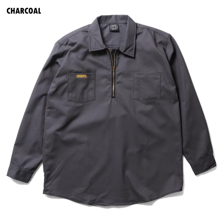 【並行輸入品】PRISON BLUES / プリズンブルース PRBS2532 L/S WORK SHIRT FRONT ZIPPER / 長袖 ワークシャツ フロント ジッパー |  | 03