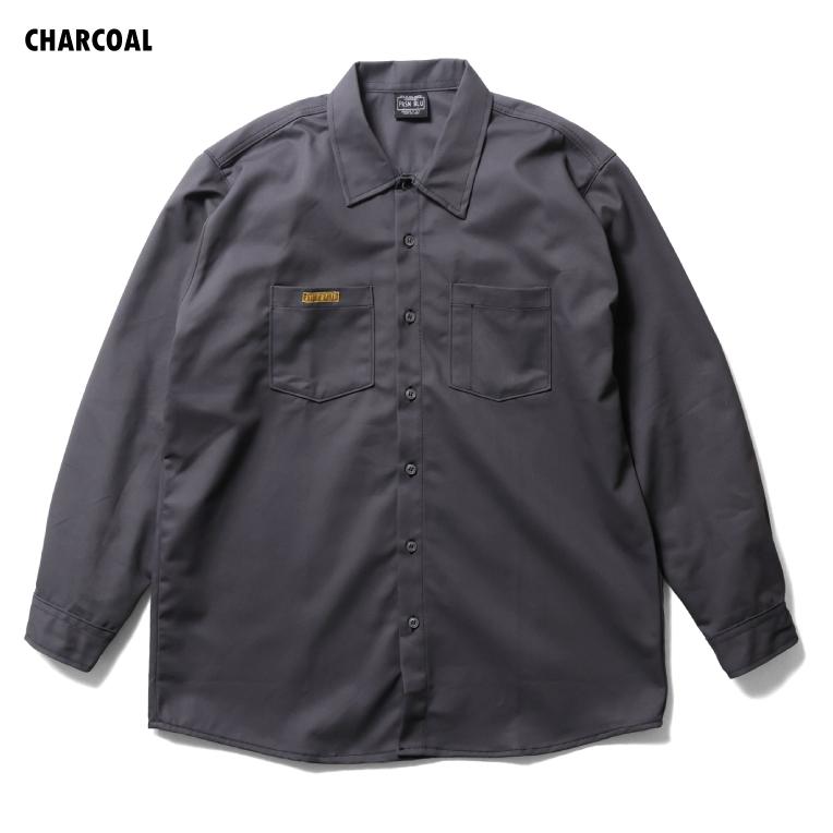 【並行輸入品】PRISON BLUES / プリズンブルース PRBS2533 L/S WORK SHIRT FRONT BUTTON / 長袖 ワークシャツ フロント ボタン |  | 03