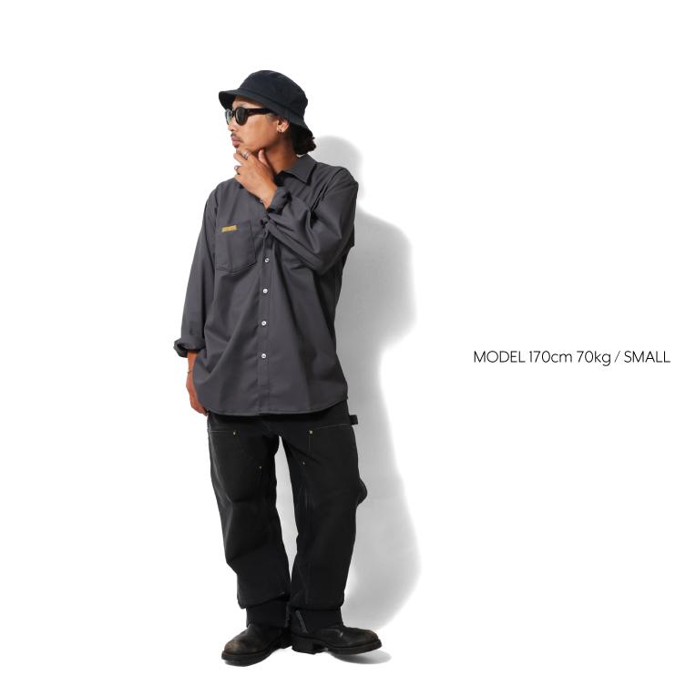 【並行輸入品】PRISON BLUES / プリズンブルース PRBS2533 L/S WORK SHIRT FRONT BUTTON / 長袖 ワークシャツ フロント ボタン |  | 09