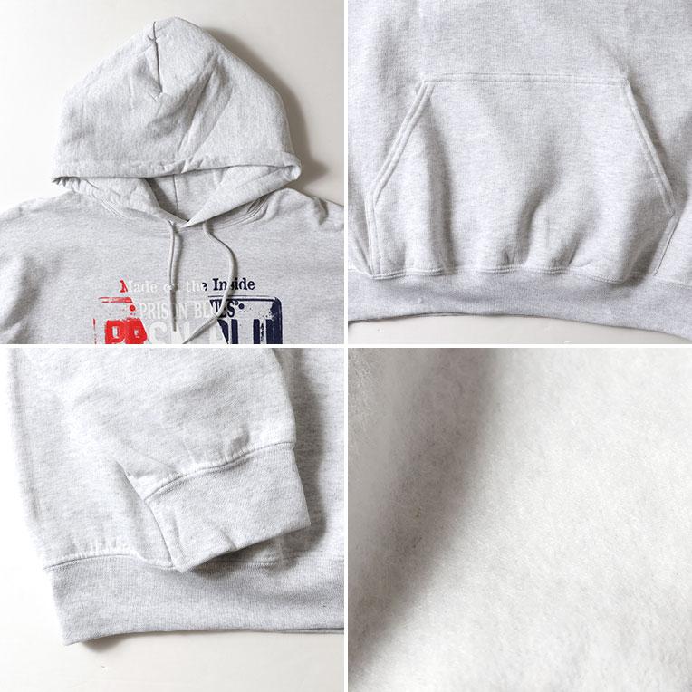 PRISON BLUES / プリズンブルース PRBS3304 USA PLATE PULLOVER PARKA / プレートロゴプリントプルオーバーパーカー  -全3色- |  | 09