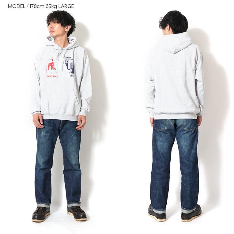 PRISON BLUES / プリズンブルース PRBS3304 USA PLATE PULLOVER PARKA / プレートロゴプリントプルオーバーパーカー  -全3色- |  | 10