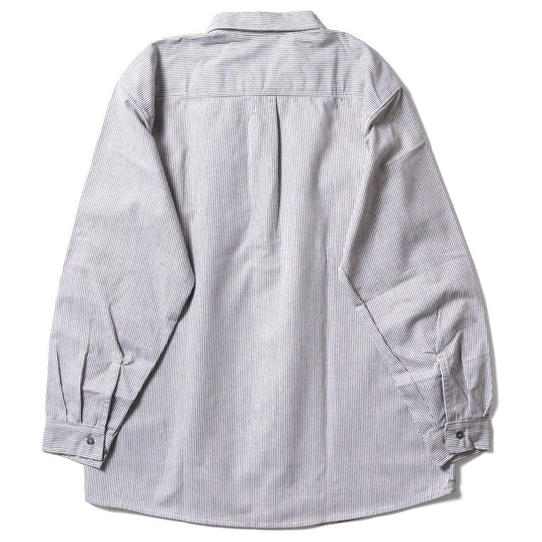 【並行輸入品】PRISON BLUES / プリズンブルース PRBS403 LONG SLEEVE HICKORY SHIRTS BUTTON FRONT / ヒッコリーストライプボタンフロント長袖シャツ -全1色- |  | 04