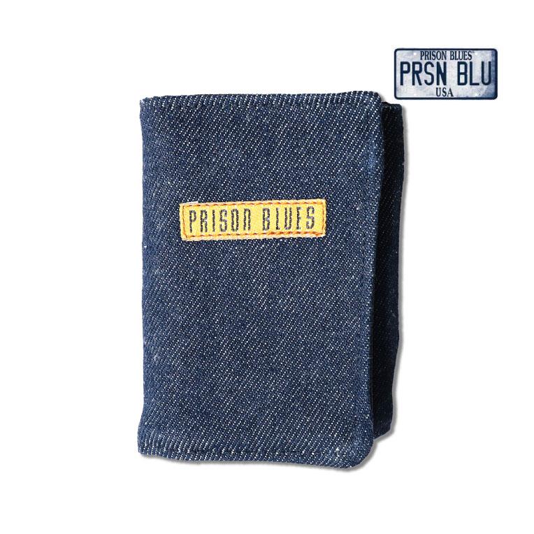 【並行輸入品】PRISON BLUES / プリズンブルース PRBS520 BLUE DENIM TRI-FOLD WALLET / ブルーデニム三つ折り財布 -全1色- | 