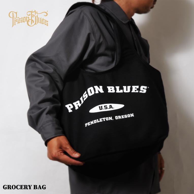 【並行輸入品】PRISON BLUES / プリズンブルース PRBS52411 GROCERY BAG VERSITY LOGO / グロサリー バッグ バーシティロゴ |  | 03