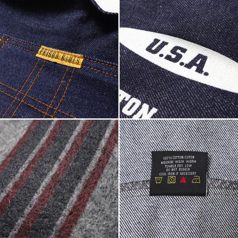 【並行輸入品】PRISON BLUES / プリズンブルース PRBS52411 GROCERY BAG VERSITY LOGO / グロサリー バッグ バーシティロゴ |  | 10
