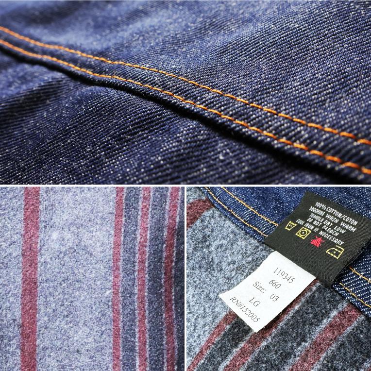 【並行輸入品】PRISON BLUES / プリズンブルース PRBS660 WESTERN JACKET BLANKET LINED / ウェスタンジャケット ブランケットライナー-全2色- |  | 11