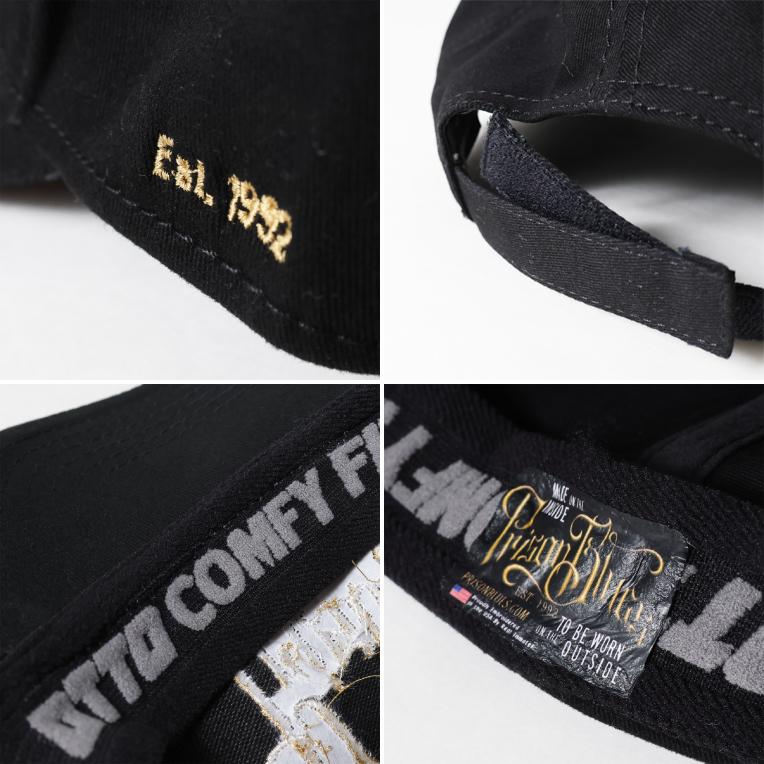 【並行輸入品】PRISON BLUES / プリズンブルース PRBS7551 BASEBALL CAP COLD SCRIPT LOGO / ベースボールキャップ コールドスクリプトロゴ - 全2色 - |  | 09