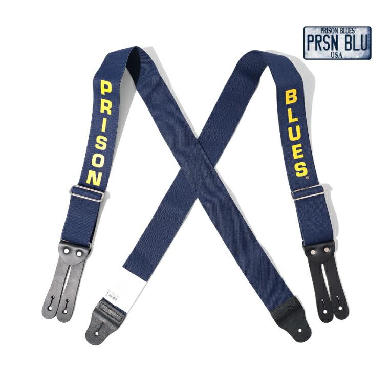 【並行輸入品】PRISON BLUES / プリズンブルース PRBS76040 PRINTED SUSPENDERS LEATHER END / プリントサスペンダー レザーエンド -全1色- | LOS ANGELES APPAREL
