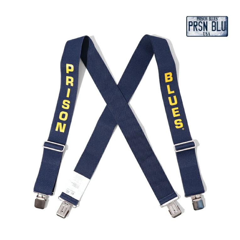 【並行輸入品】PRISON BLUES / プリズンブルース PRBS76041 PRINTED SUSPENDERS GATOR CLIP END / プリントサスペンダー ガータークリップエンド -全1色- | LOS ANGELES APPAREL