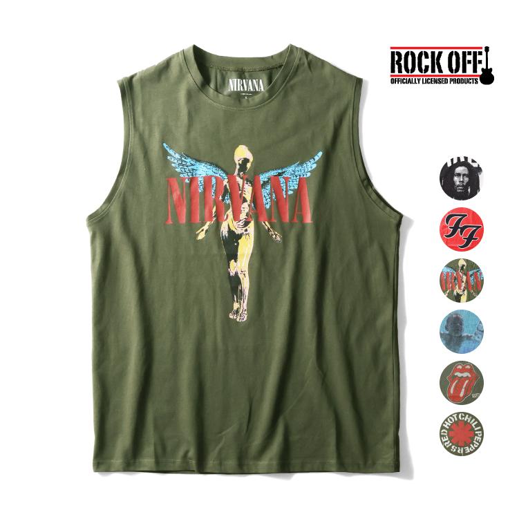 【並行輸入品】ROCK OFF / ロックオフ ROCKOFF252 PRINT SLEEVELESS TEE / プリントスリーブレスTシャツ -全6色- | LOS ANGELES APPAREL
