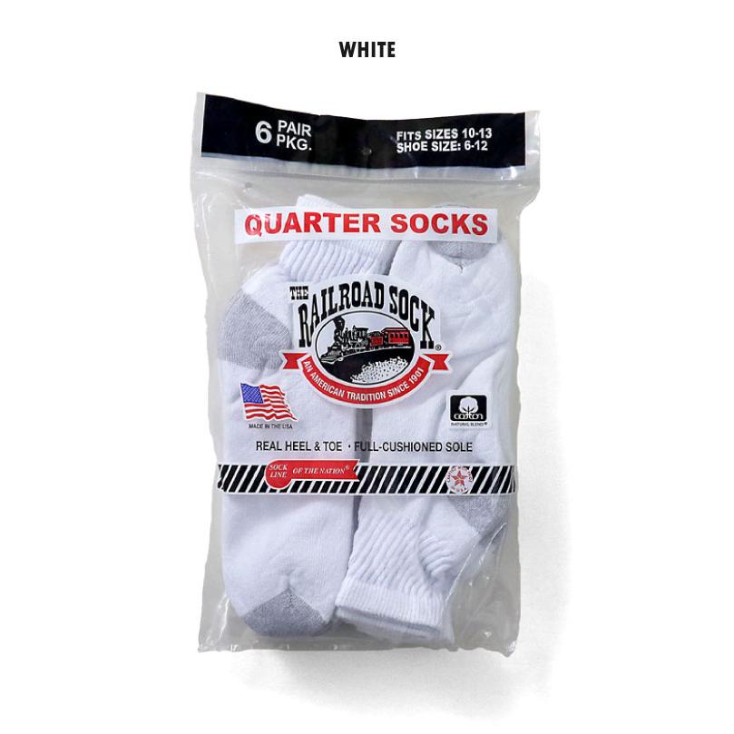 【並行輸入品】THE RAILROAD SOCK / レイルロードソックス RS6068 MENS 6Pair QUARTER SOCKS / メンズクォーターソックス 6足パック  -全1色- | Railroad Sock | 01