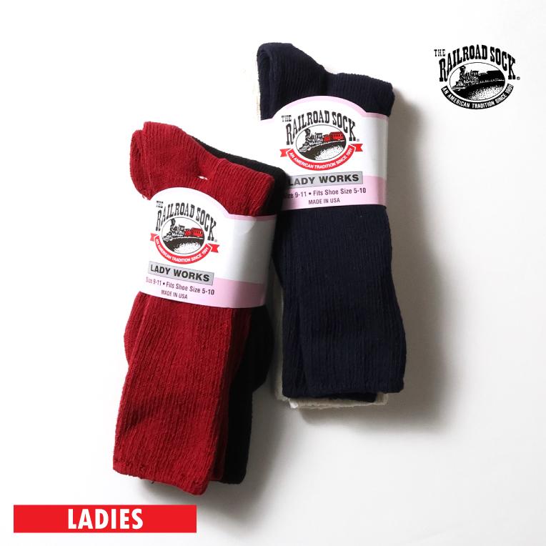 【並行輸入品】THE RAILROAD SOCK / レイルロードソックス RS641 WOMEN'S CREW SOCKS / ウィメンズクルーソックス -全2色- | Railroad Sock