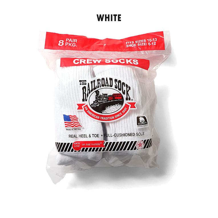 【並行輸入品】THE RAILROAD SOCK / レイルロードソック  RS808 MENS 8PAIR CREW SOCKS / メンズ8足クルーソックス -全2色- |  | 02