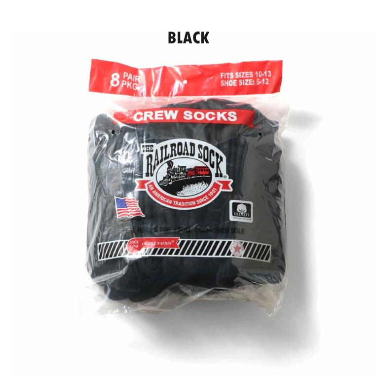 【並行輸入品】THE RAILROAD SOCK / レイルロードソック  RS808 MENS 8PAIR CREW SOCKS / メンズ8足クルーソックス -全2色- |  | 03