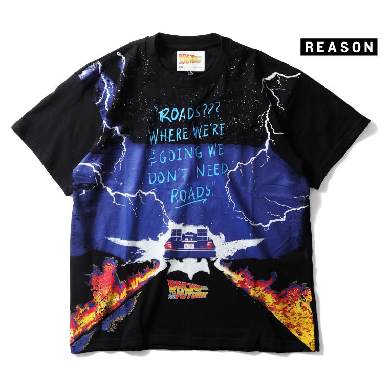 REASON CLOTHING / リーズンクロージング RSN261 REASON PRINT TEE / リーズンプリントTシャツ -全1色- | LOS ANGELES APPAREL