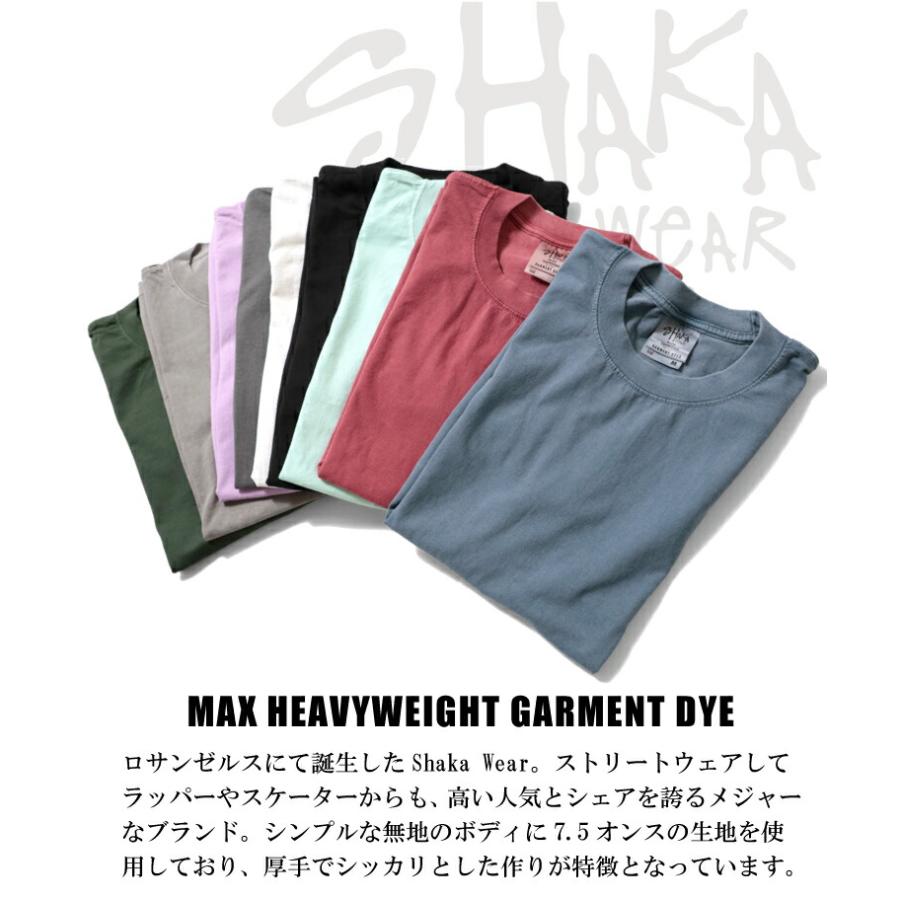 【並行輸入品】SHAKA WEAR / シャカ ウェア SHAKA01 MAX HEAVYWEIGHT GARMENT DYE / マックス ヘビーウエイト ガーメントダイ -全13色- | SHAKA WeAR | 14