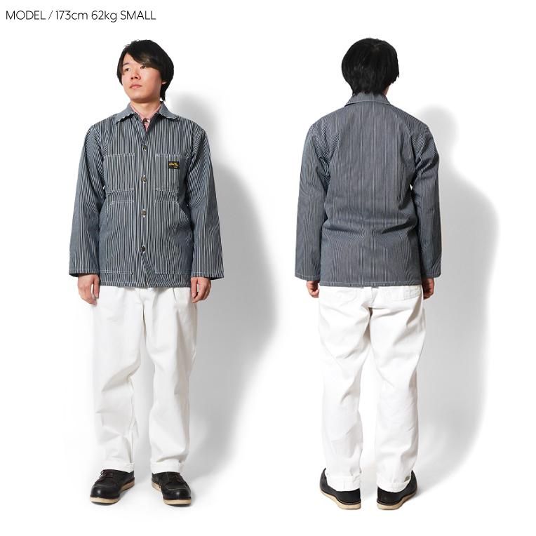 【並行輸入品】STANRAY / スタンレー STR385 SHOP JACKET / ショップジャケット  -ヒッコリー- | Stan Ray | 08