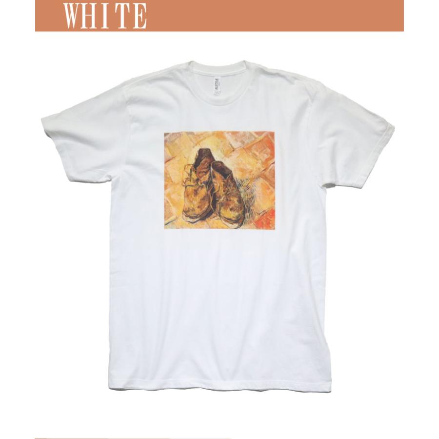 ALSTYLE APPAREL & ACTIVEWEARtp2024 Shoes(1888)by Vincent Van Gogh T-Shirt / Shoes(1888) フィンセント・ファン・ゴッホ Tシャツ -全2色-｜extra-exceed｜03