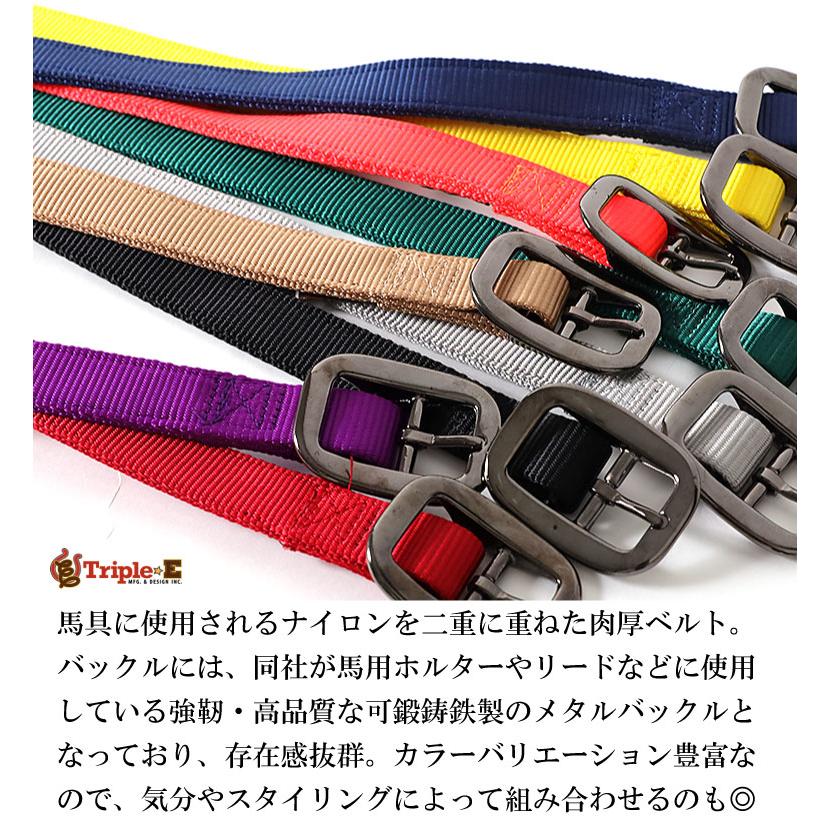 【並行輸入品】TRIPLE E / トリプル イー TPE48668 NYLON WEBBING PLAIN BELT / ナイロンウェビングベルト -全9色- |  | 01