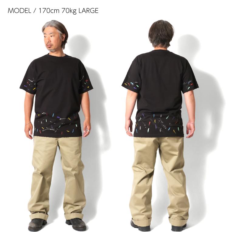 TEE STYLED / ティースタイルド TS6000 PAINT DRIPS TEE  / ペイントTシャツ -全1色- | SHAKA WeAR | 06