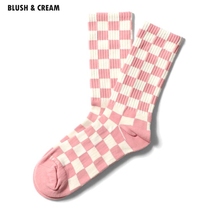 【並行輸入品】WELD / ウェルド WELD13 CHECKERBOARD CREW SOCKS / チェッカーボードクルーソックス -全4色- | Railroad Sock | 06