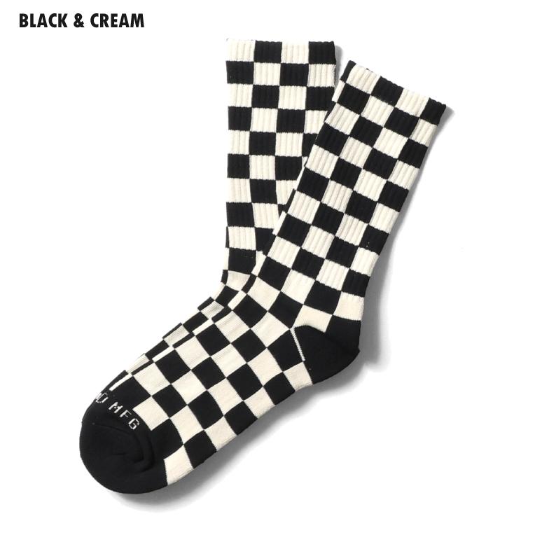 【並行輸入品】WELD / ウェルド WELD13 CHECKERBOARD CREW SOCKS / チェッカーボードクルーソックス -全4色- | Railroad Sock | 08