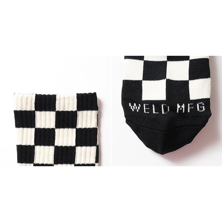 【並行輸入品】WELD / ウェルド WELD13 CHECKERBOARD CREW SOCKS / チェッカーボードクルーソックス -全4色- | Railroad Sock | 09