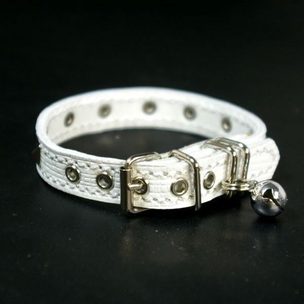 首輪 猫 スタッズ 革 :Cats 001(角鋲）【色は10色以上から、サイズは