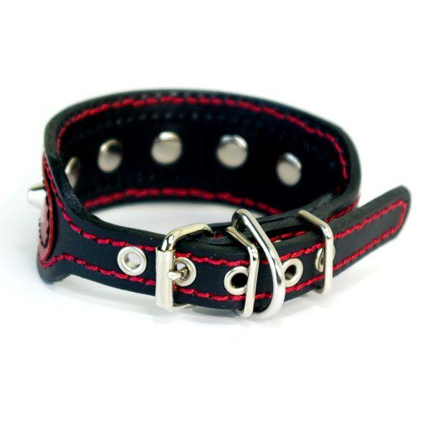 首輪 イタグレ ミニピン スタッズ 革 幅広：Small Type G2_001ダブル