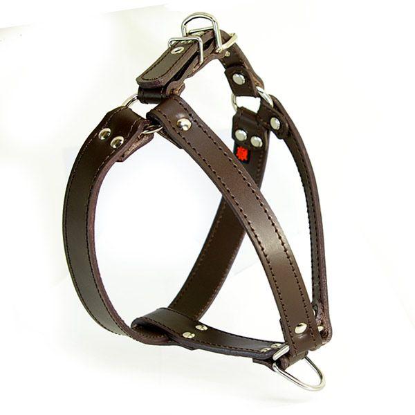 合皮ハーネス ハーネス 胴輪 革 サイズオーダー:引っぱり防止D2タイプ : エクストラ