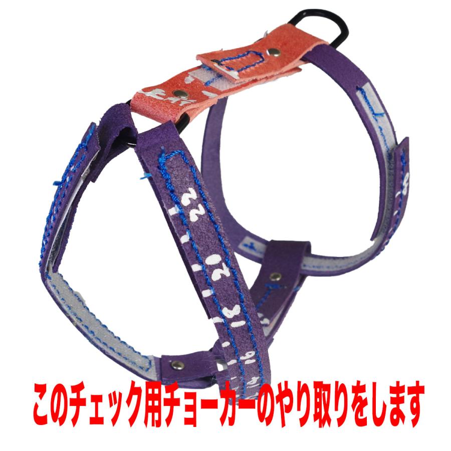 小型犬 ハーネス 胴輪 革 サイズオーダー：H3（胸部分調整） |  | 11