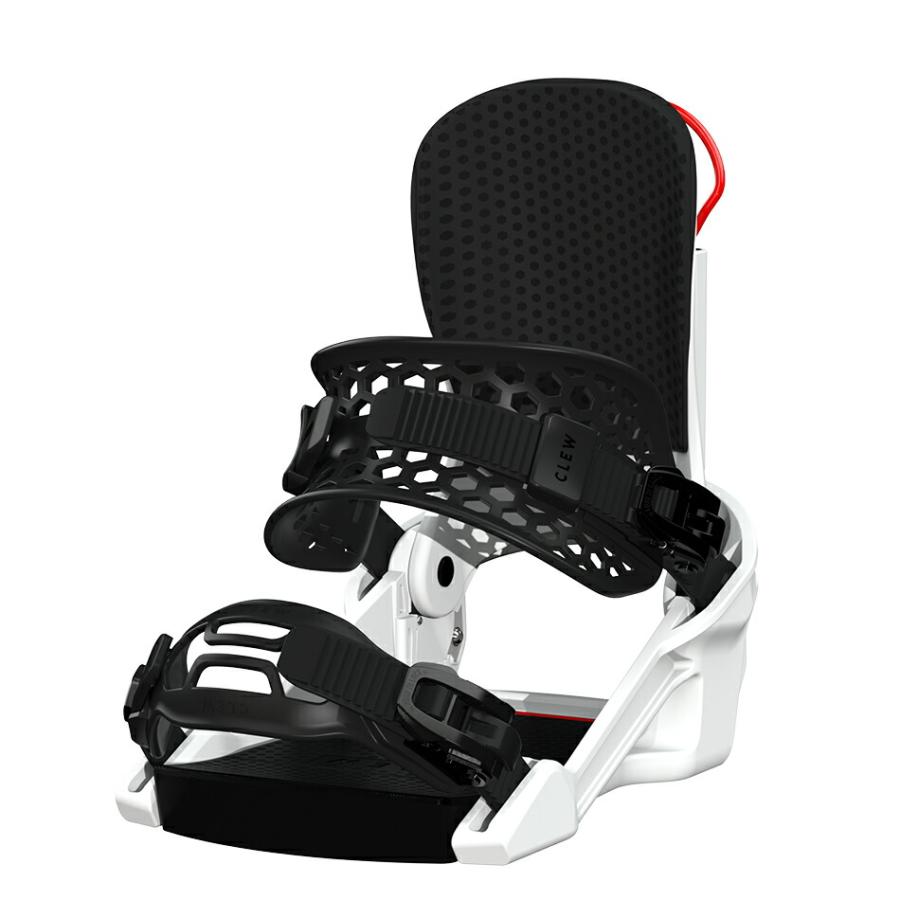CLEW Independence ビンディング ホワイト CLEW Independence 1.0 25-26 Model Binding Snowboard White Black
