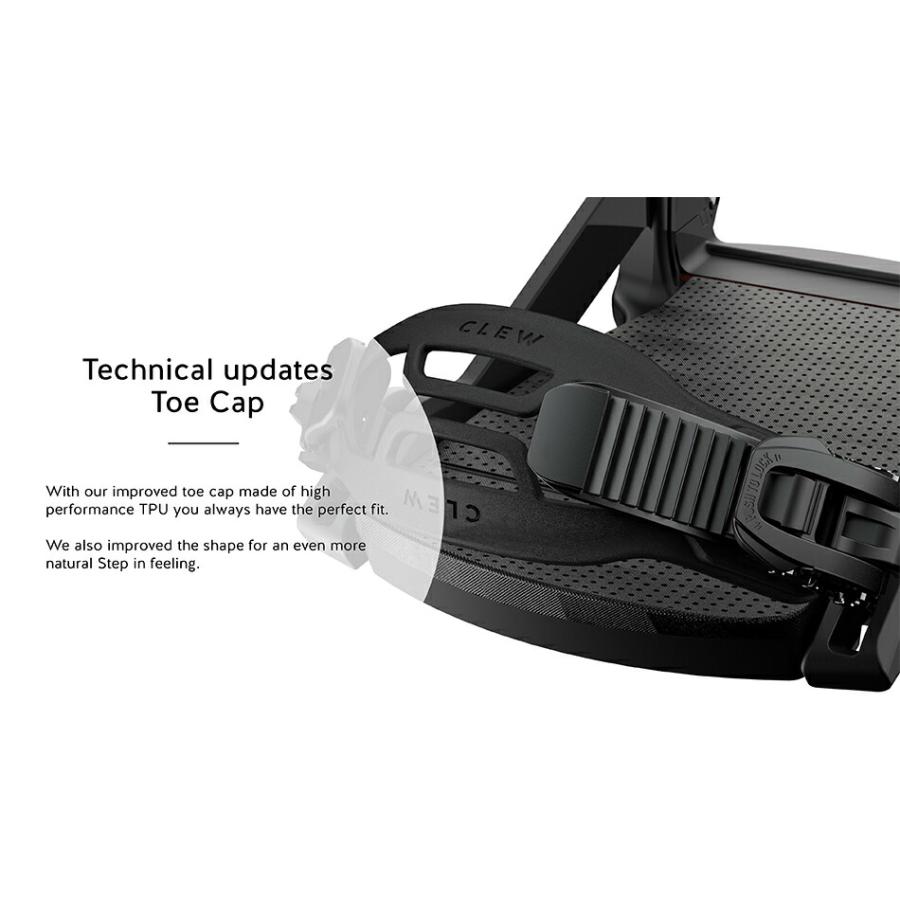 25-26 クルー ビンディング フリーダム ブラック Clew Binding Freedom