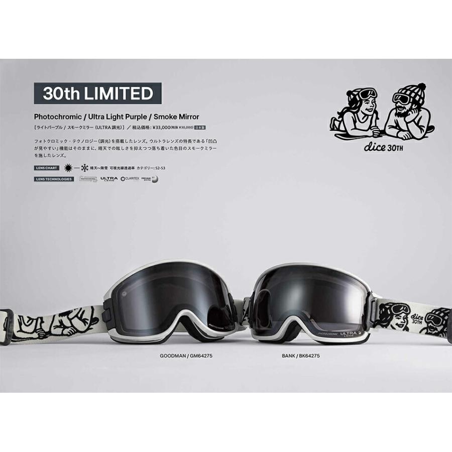 DICE（ダイス） 予約商品 26-27 ゴーグル グッドマン GM54275 30周年