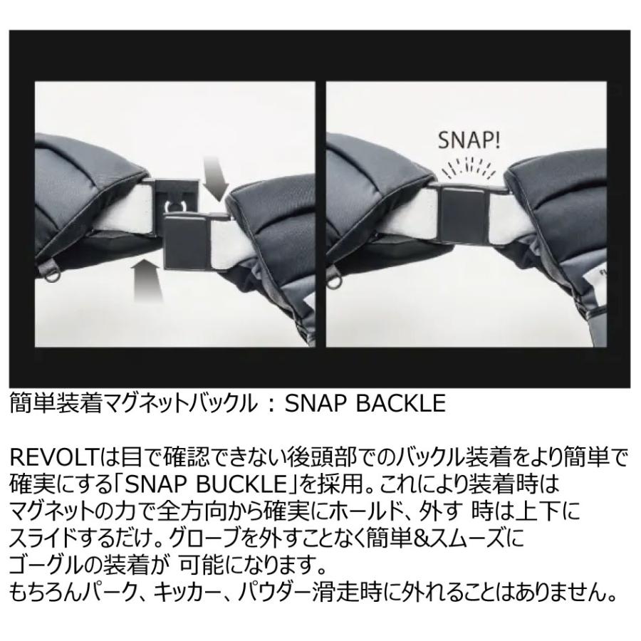 REVOLT（リボルト） 25-26 ボードゴーグル スーパーライトフレーム