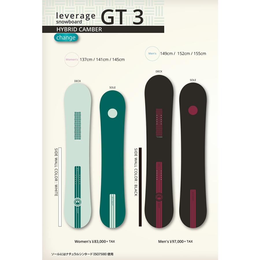 RICE28 予約商品 26-27 レバレッジ スノーボード ジーティースリー Men