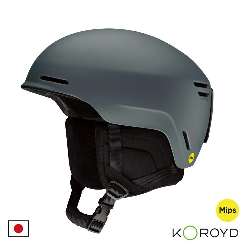 25-26 スミス スノーヘルメット メソッド ミップス マットスレート SMITH Helmet METHOD Mips Matte Slate アジアンフィット KOROYD 軽量インモールド | SMITH（釣り具） | 03