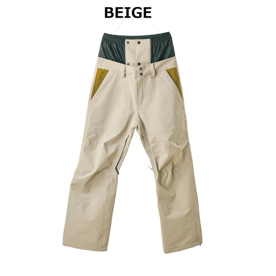 22-23 unfudge DRAGGING PANTS ベージュ ワイド 予約商品 26-27 アンファッジ ボードパンツ ドラッキング
