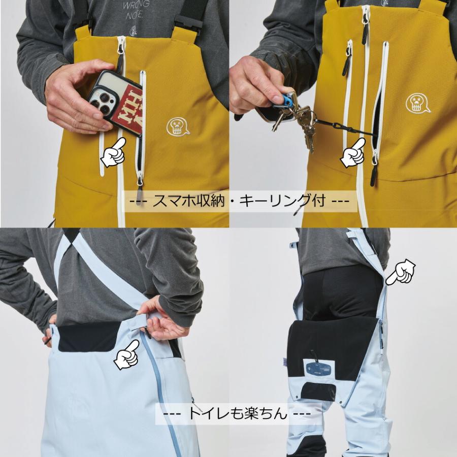 予約商品 26-27 アンファッジ ボードパンツ ジェントル ビブ パンツ ワイド UN Unfudge GENTLE BIB Pant 特典あり スノボウエア 太田宜孝 ヨッシーの画像