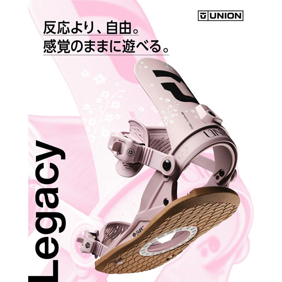 予約商品 26-27 W ユニオン ビンディング レガシー ブラック UNION LEGACY Black レディース スノーボード スノボ オールマウンテン 27Snow_1